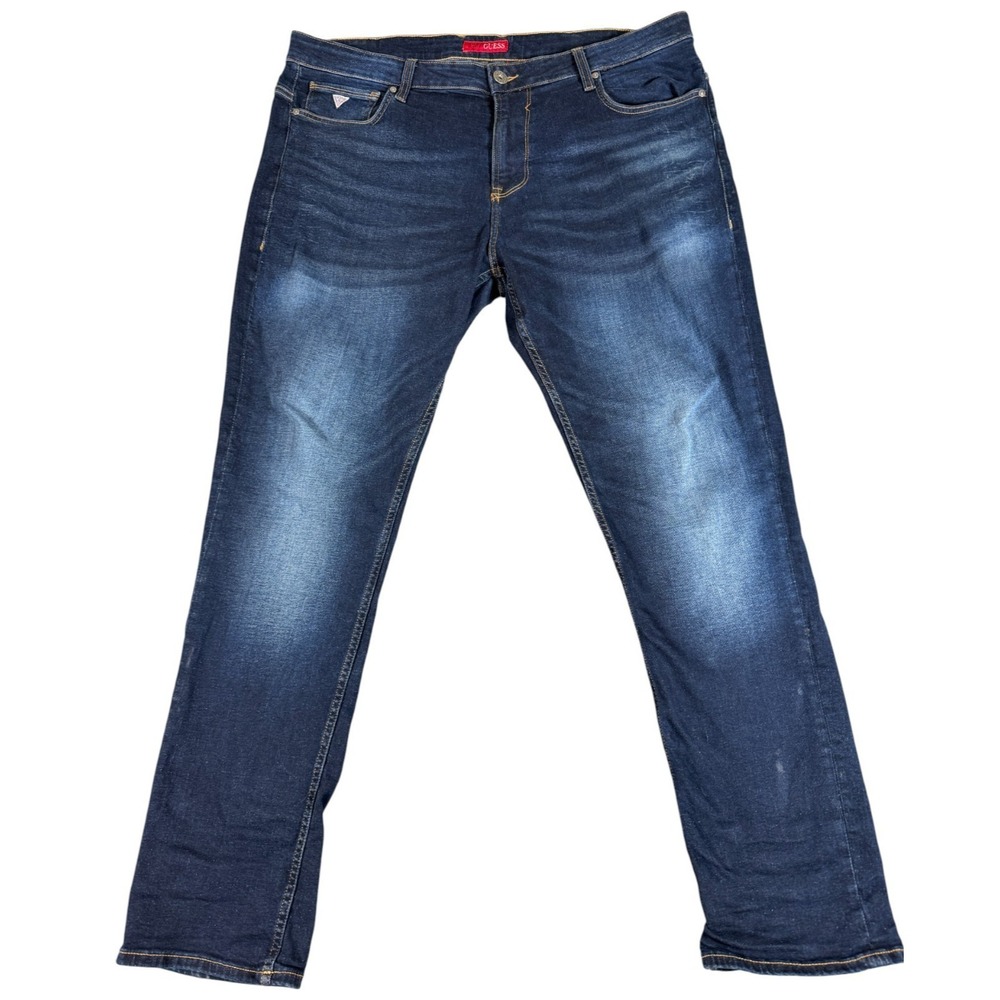Vintage Guess Athletic Los Angeles Jeans Mens 36 Blue Denim Stretch Tapered Leg